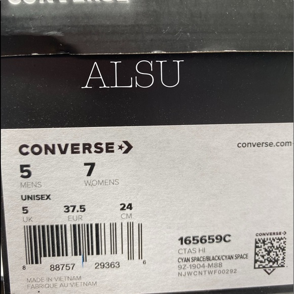 Converse x O.P.I. Ctas Canvas High Top Cyan Space - Picture 8 of 9
